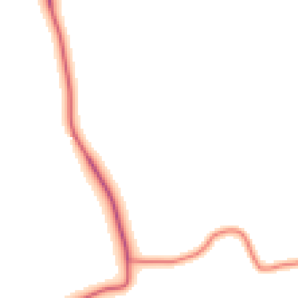 Daytime road noise heatmap for DL2 3QH