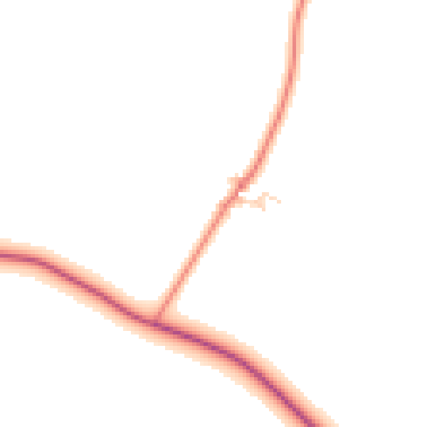 Daytime road noise heatmap for DL2 3TU