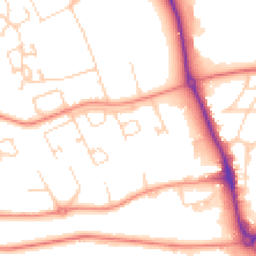 Daytime road noise heatmap for DL9 3HS