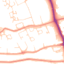 Daytime road noise heatmap for DL9 3HT