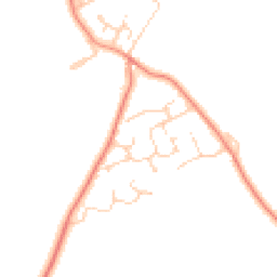 Daytime road noise heatmap for DL9 3NW