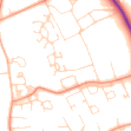 Daytime road noise heatmap for DL9 3SD