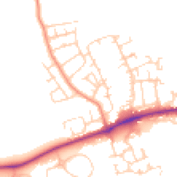 Daytime road noise heatmap for DL9 4LW