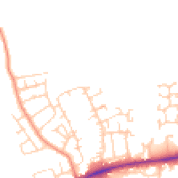 Daytime road noise heatmap for DL9 4TT