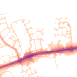 Daytime road noise heatmap for DL9 4UW