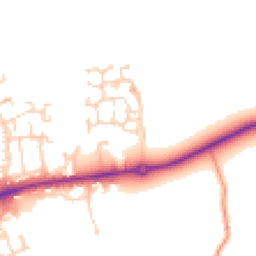 Daytime road noise heatmap for DL9 4XL