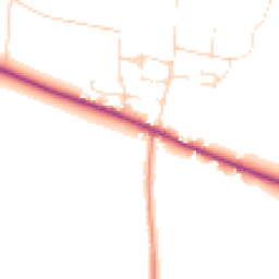 Daytime road noise heatmap for DN10 5BP