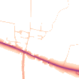 Daytime road noise heatmap for DN10 5DL