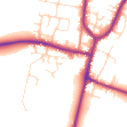 Daytime road noise heatmap for DN10 6SD