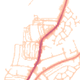 Daytime road noise heatmap for DN12 1AJ