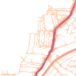Daytime road noise heatmap for DN12 1AR