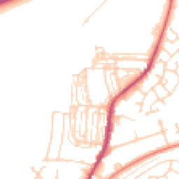 Daytime road noise heatmap for DN12 1AZ