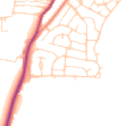 Daytime road noise heatmap for DN12 1HW