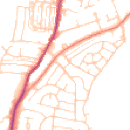 Daytime road noise heatmap for DN12 1LS