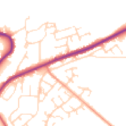 Daytime road noise heatmap for DN12 2AA
