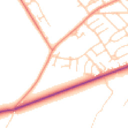 Daytime road noise heatmap for DN12 2JY