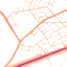 Daytime road noise heatmap for DN12 3BS