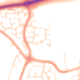 Daytime road noise heatmap for DN15 8EQ