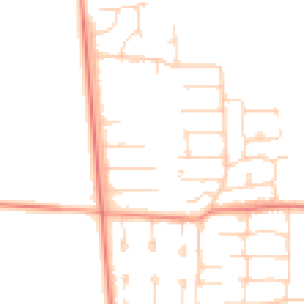 Daytime road noise heatmap for DN17 1XX