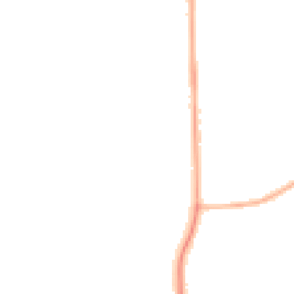 Night-time road noise heatmap for DN17 2LR