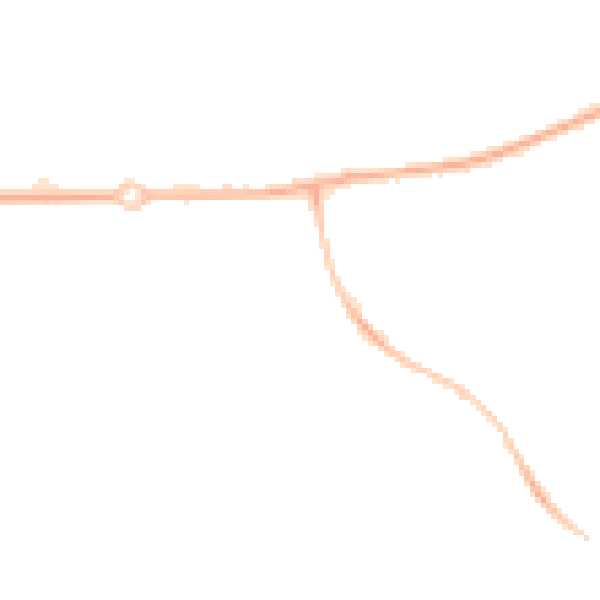 Night-time road noise heatmap for DN17 2XD