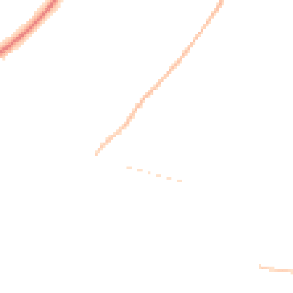 Night-time road noise heatmap for DN17 3NL
