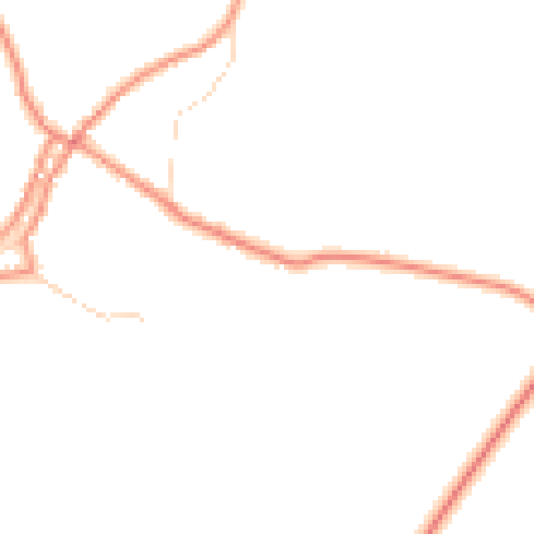 Daytime road noise heatmap for DN17 4AF