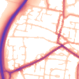 Daytime road noise heatmap for DN18 5AA