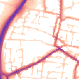 Daytime road noise heatmap for DN18 5AB