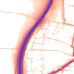 Daytime road noise heatmap for DN18 5AH