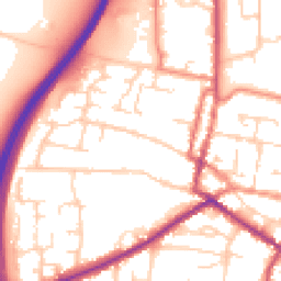 Daytime road noise heatmap for DN18 5AJ