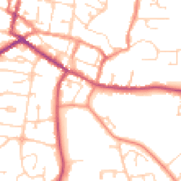 Daytime road noise heatmap for DN18 5DF