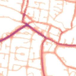 Daytime road noise heatmap for DN18 5DL