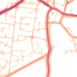 Daytime road noise heatmap for DN18 5DS