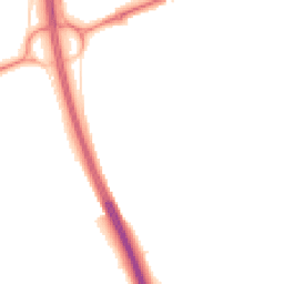 Night-time road noise heatmap for DN18 5TD