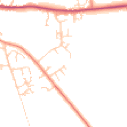 Daytime road noise heatmap for DN18 6ET