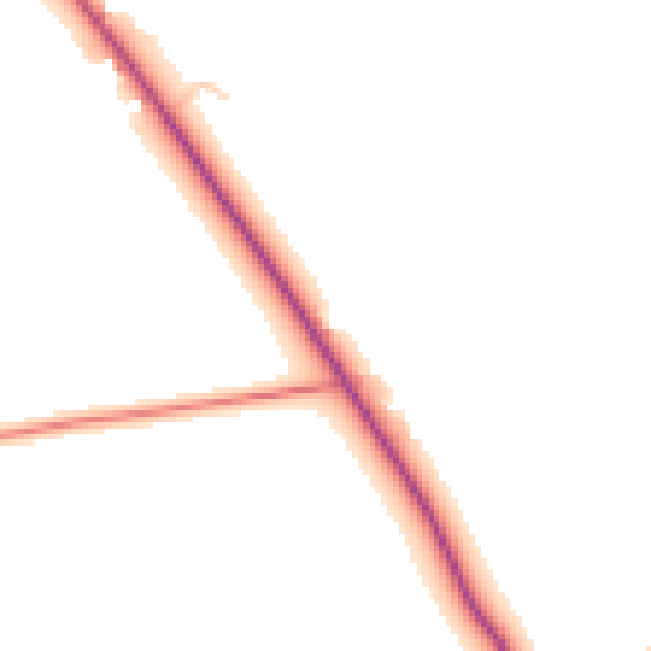 Daytime road noise heatmap for DN20 0BY