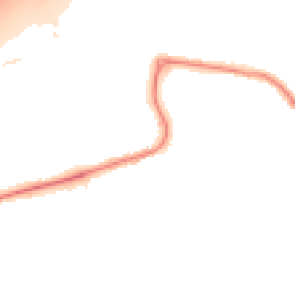 Night-time road noise heatmap for DN20 8NW
