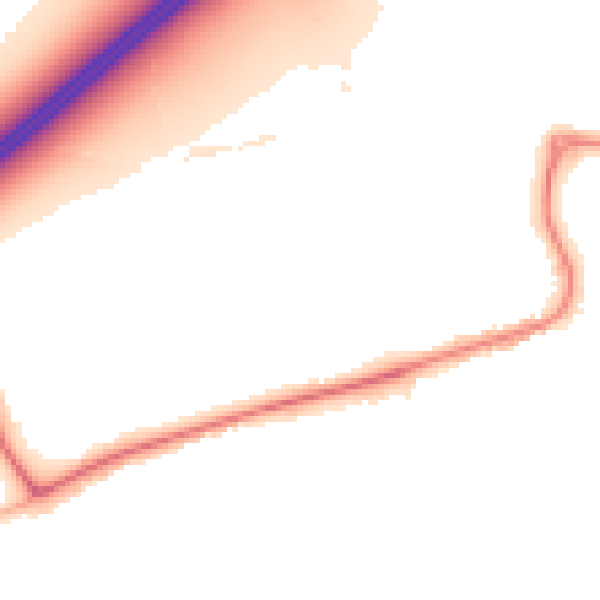 Night-time road noise heatmap for DN20 9LJ