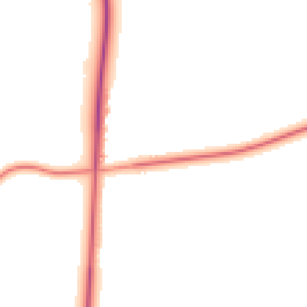Daytime road noise heatmap for DN20 9NE