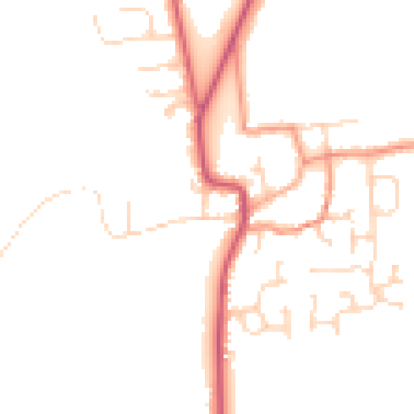 Daytime road noise heatmap for DN20 9NQ
