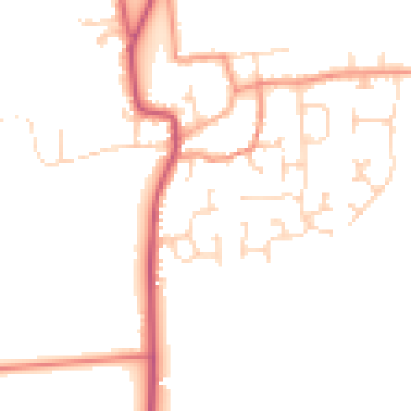 Daytime road noise heatmap for DN20 9PR