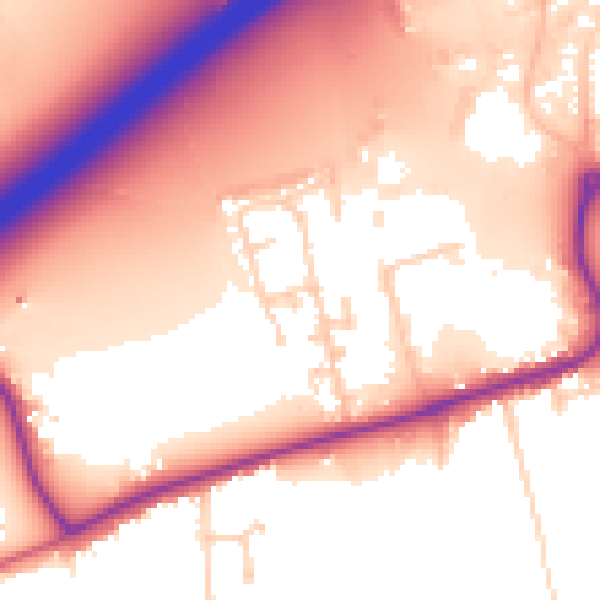 Daytime road noise heatmap for DN20 9RB