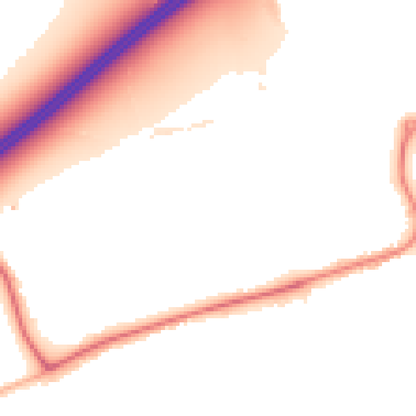 Night-time road noise heatmap for DN20 9RB