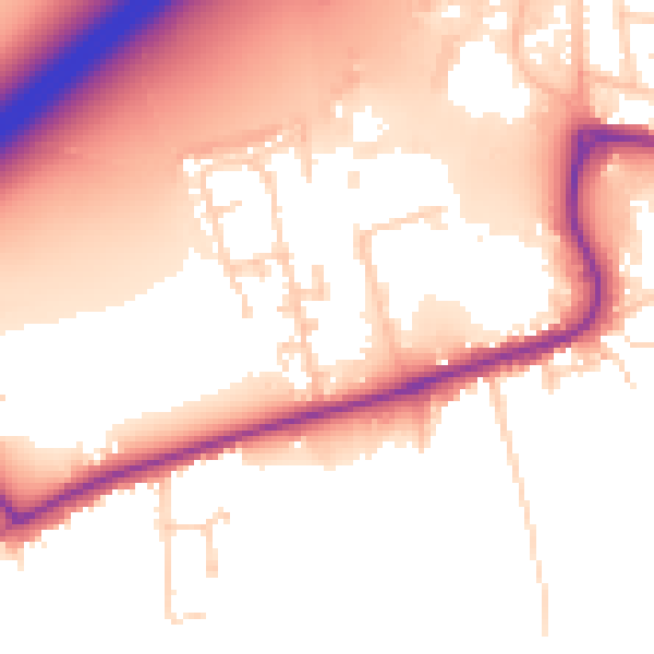 Daytime road noise heatmap for DN20 9RE