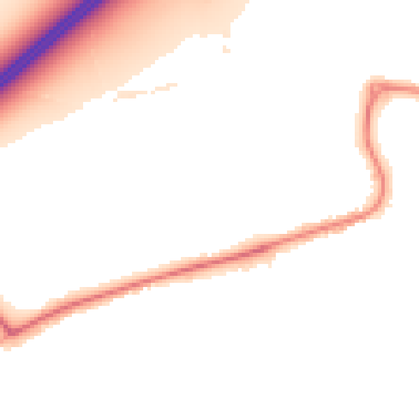 Night-time road noise heatmap for DN20 9RE