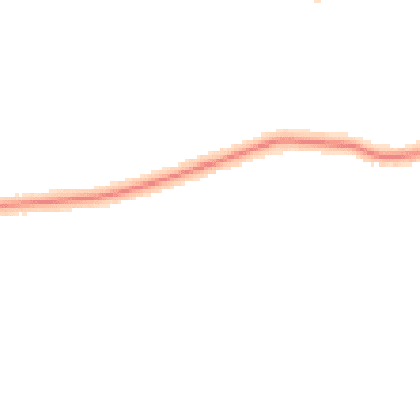 Night-time road noise heatmap for DN33 1DT