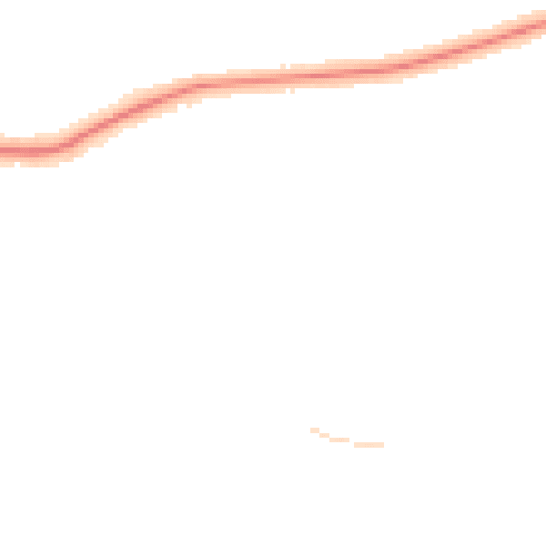 Night-time road noise heatmap for DN33 1HP