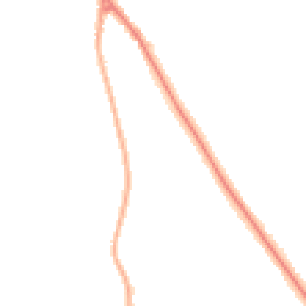 Night-time road noise heatmap for DN33 2NE