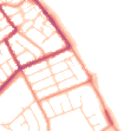 Daytime road noise heatmap for DN35 0BA